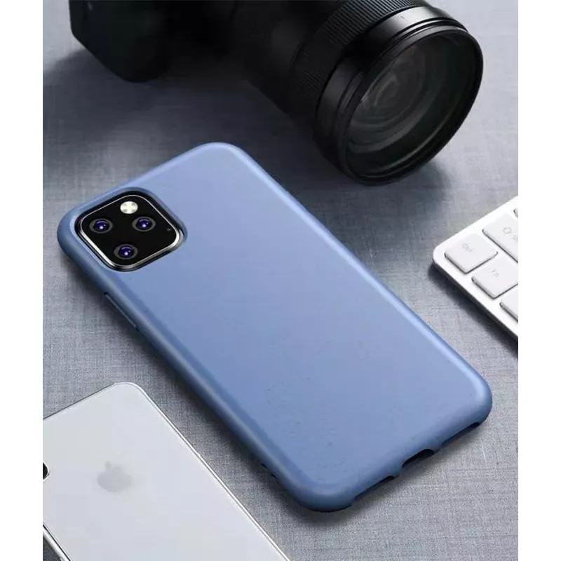 CYOO BioCase para iPhone 12 mini 5,4 pulgadas – funda rígida biodegradable azul CY121888