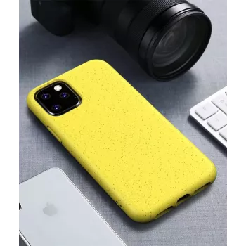 CYOO BioCase para iPhone 12 mini – funda rígida amarilla biodegradable CY121890