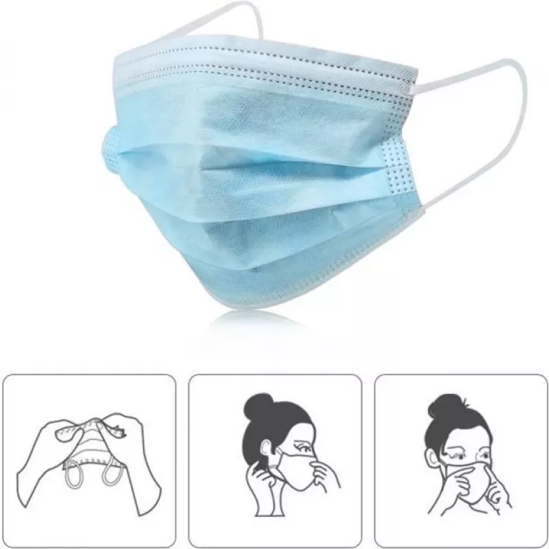 CYOO CY122187 mascarilla desechable 3 capas azul pack de 10