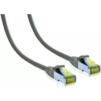 IT-BUDGET latiguillo Cat.6A S/FTP, cobre de hilo macizo, 2 m, gris, 10 Gbit, PoE+, LSZH 90ITB6A7PK2G