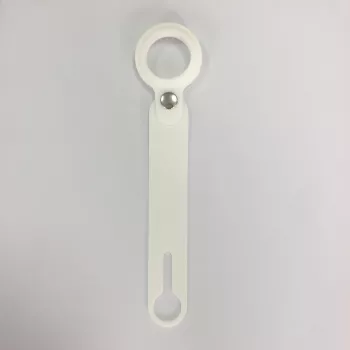 CYOO funda de silicona para Apple AirTag con llavero - blanca (CY122409)