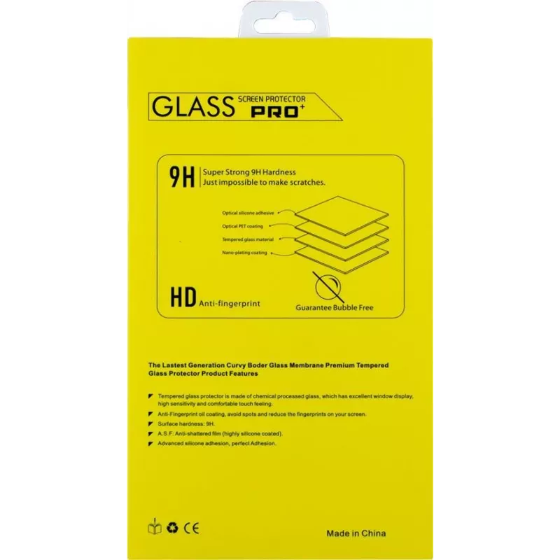 CYOO Pro+ Protector de pantalla de cristal templado para Apple iPhone 13 Pro Max – 0,33 mm, dureza 9H, claridad HD, recubrimiento oleófobo, resistente a arañazos, instalación sin burbujas CY122528