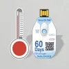 TFA Dostmann TempLOG Registrador de datos de temperatura desechable -30 a +60 °C, USB, IP67, 16.000 valores 31.1062.02