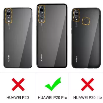 CYOO Funda de silicona líquida Premium para Huawei P20 Pro – Negro