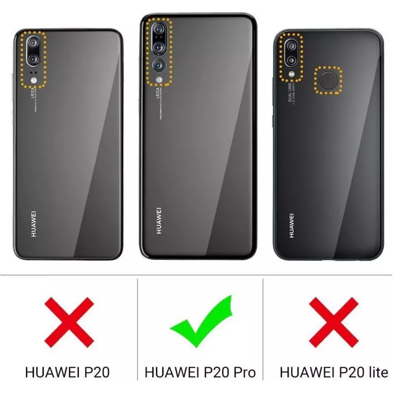 CYOO Funda de silicona líquida Premium para Huawei P20 Pro – Negro