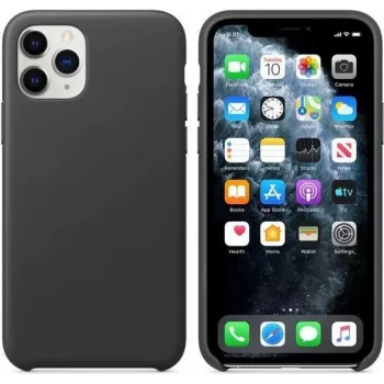 CYOO Funda rígida de Alcantara para Apple iPhone 11 Pro Max – Negro – Funda protectora (CY121184)