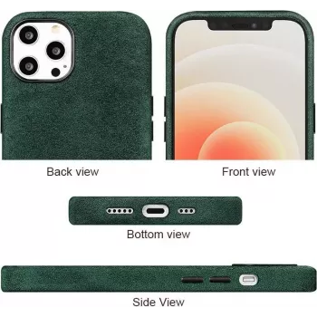 CYOO Funda rígida de Alcantara para Apple iPhone 11 Pro Max – Negro – Funda protectora (CY121184)