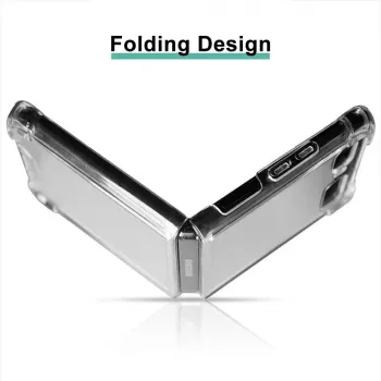 CYOO Funda de silicona TPU para Samsung Galaxy Z Flip - Transparente (CY122089)