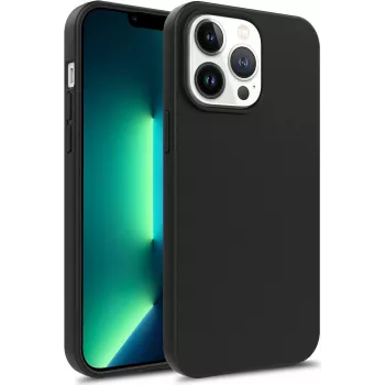 CYOO Funda de silicona líquida premium para Apple iPhone 14 Plus – negra CY122779