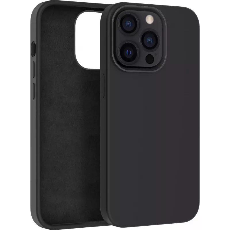 CYOO Funda de silicona líquida premium para Apple iPhone 14 Plus – negra CY122779