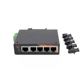EXSYS EX-6220 Switch Gigabit Ethernet de 5 puertos, no gestionable, 10/100/1000 Mbps, carcasa de metal