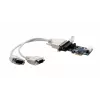 EXSYS EX-46022 Tarjeta PCIe 2S serie RS-232, cable Oktopus (chipset EXAR)