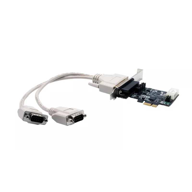 EXSYS EX-46022 Tarjeta PCIe 2S serie RS-232, cable Oktopus (chipset EXAR)