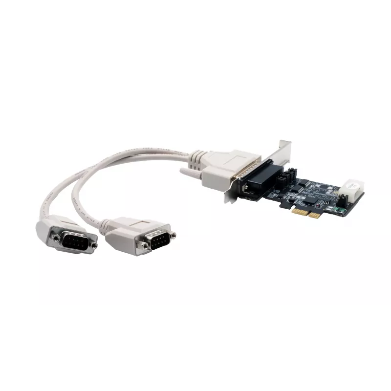 EXSYS EX-46022 Tarjeta PCIe 2S serie RS-232, cable Oktopus (chipset EXAR)
