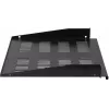 Rockstable RS19-FH18 Bandeja fija 19 inch 1U 400 mm de profundidad 25 kg de carga negra