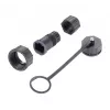 EXSYS EX-49524 Adaptador industrial de conector macho M12 D-Code de 4 pines a conector hembra RJ45, IP67, Fast Ethernet