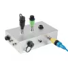 EXSYS EX-49524 Adaptador industrial de conector macho M12 D-Code de 4 pines a conector hembra RJ45, IP67, Fast Ethernet