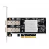 EXSYS Controlador de red Dual 10 Gigabit SFP+ PCIe x8, chipset Intel 82599ES EX-60232