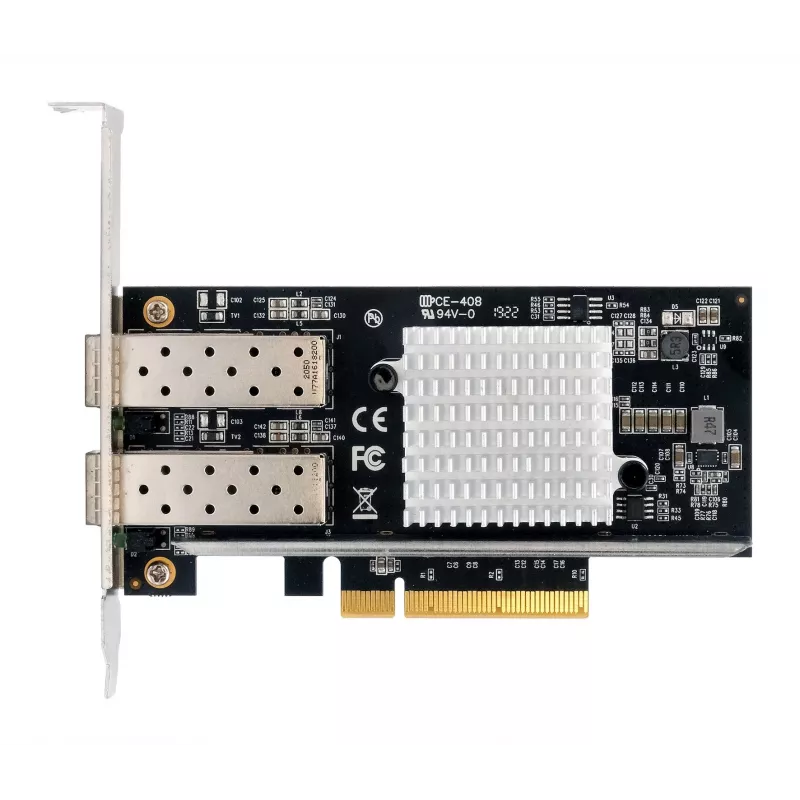 EXSYS Controlador de red Dual 10 Gigabit SFP+ PCIe x8, chipset Intel 82599ES EX-60232