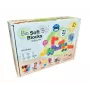Gerardo's Toys Bloques blandos con ruedas, 21 piezas (15 bloques + 6 piezas de rueda)
