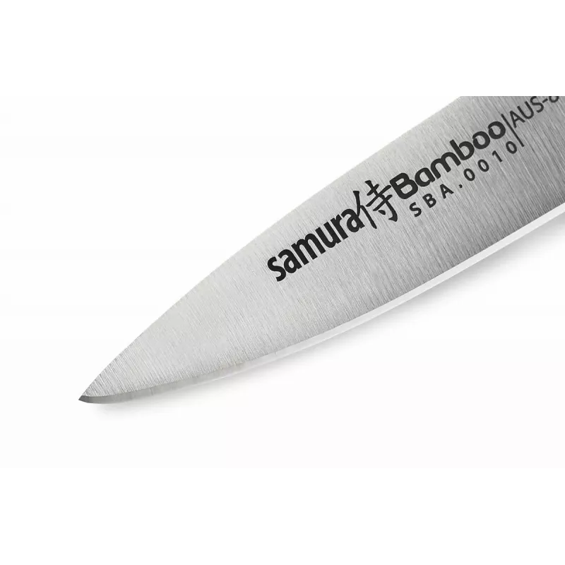 Samura Harakiri Cuchillo pelador 80 mm AUS-8 Acero inoxidable Negro