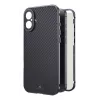 Black Rock Cover 360° Glass para Apple iPhone 16 Plus, carbono auténtico (00228105)