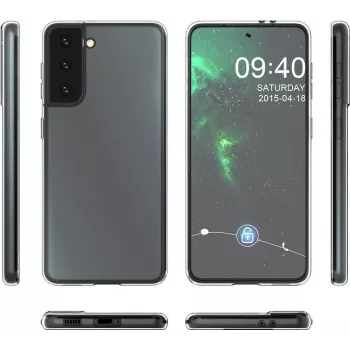 CYOO funda de silicona Ultra Slim para Samsung Galaxy S21 Ultra (G998F) - transparente CY122245