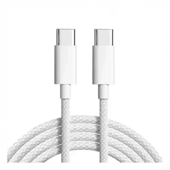 Cyoo cable de carga USB-C a USB-C de tejido de algodón 2m (CY123447)
