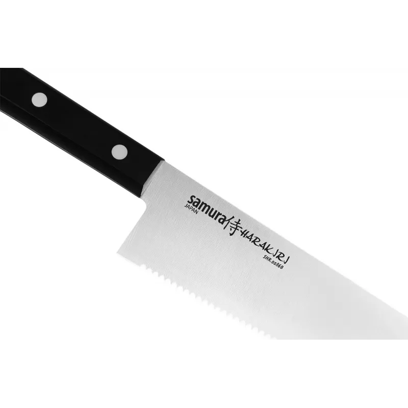 Samura Harakiri Cuchillo de chef 208 mm, AUS-8, mango de ABS (SHR-0086B)