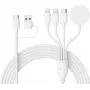 CYOO CY606 cable de carga múltiple 4-en-2 universal / USB-C / Watch – negro