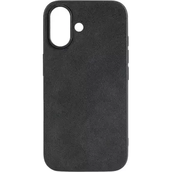 CYOO funda de Alcantara para Apple iPhone 16 negra (CY123615)
