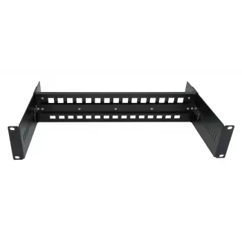 EXSYS kit de montaje en rack DIN-Rail, 2U, 19 pulgadas, carril DIN 35mm, negro EX-6090