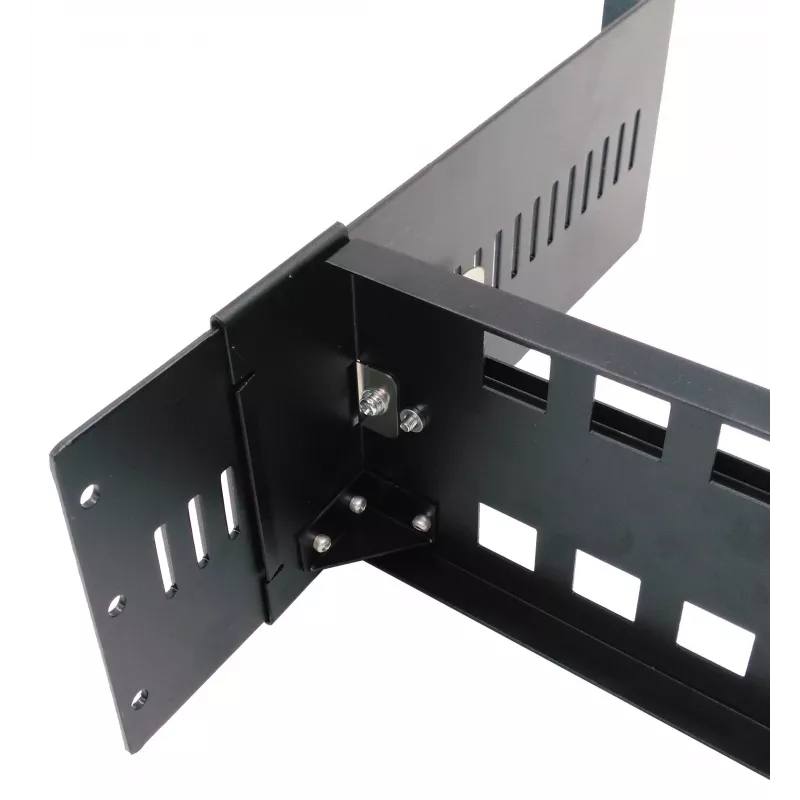 EXSYS kit de montaje en rack DIN-Rail, 2U, 19 pulgadas, carril DIN 35mm, negro EX-6090
