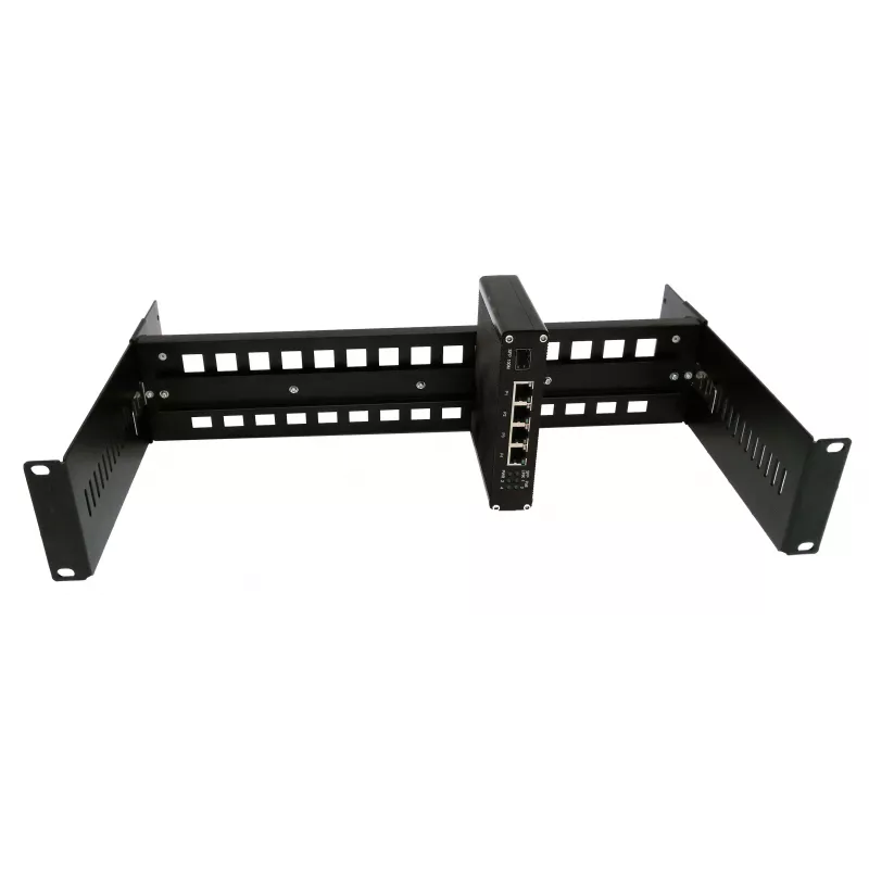 EXSYS kit de montaje en rack DIN-Rail, 2U, 19 pulgadas, carril DIN 35mm, negro EX-6090