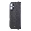 Black Rock Cover 360° cristal para Apple iPhone 16, fibra de carbono (00228085)