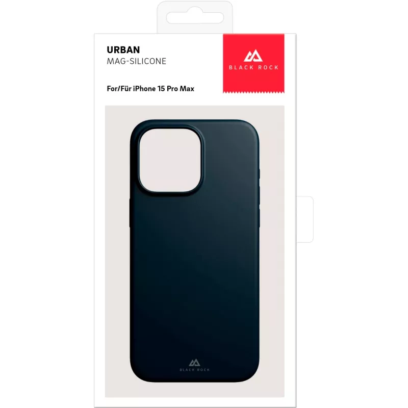 Black Rock Cover Mag Urban carcasa para Apple iPhone 15 Pro Max, Midnight 00221291