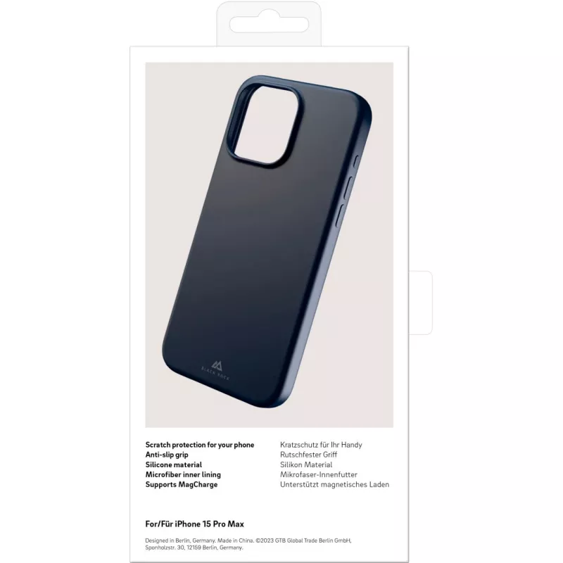 Black Rock Cover Mag Urban carcasa para Apple iPhone 15 Pro Max, Midnight 00221291