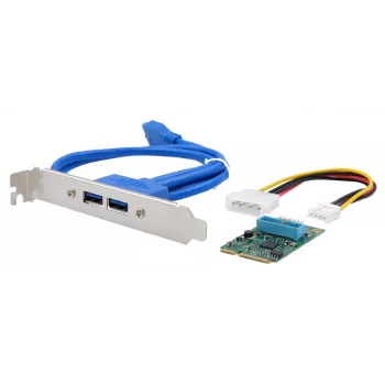 EXSYS EX-48010-3 tarjeta Mini PCIe USB 3.2 Gen 1 con 2 conectores (NEC)