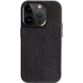 CYOO funda de Alcantara para iPhone 15 Pro negra (CY123274)