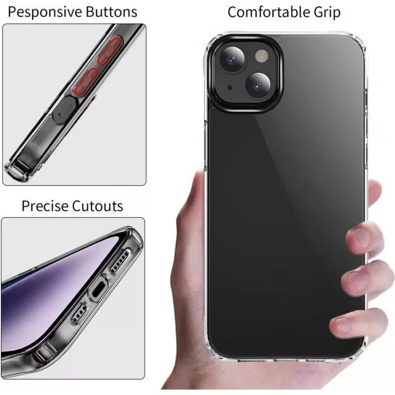 CYOO funda de silicona para Apple iPhone 15 transparente (CY123231)