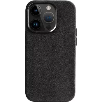 CYOO funda de Alcantara para iPhone 16 Pro – negra CY123617
