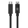 EXSYS EX-K1595V-2.0 cable USB-C a USB-C, 2 m, negro, cierre de rosca