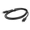 EXSYS EX-K1595V-2.0 cable USB-C a USB-C, 2 m, negro, cierre de rosca