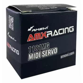 Amewi micro servo AMXRacing 1181MG servo analógico Midi con engranajes metálicos (28445)