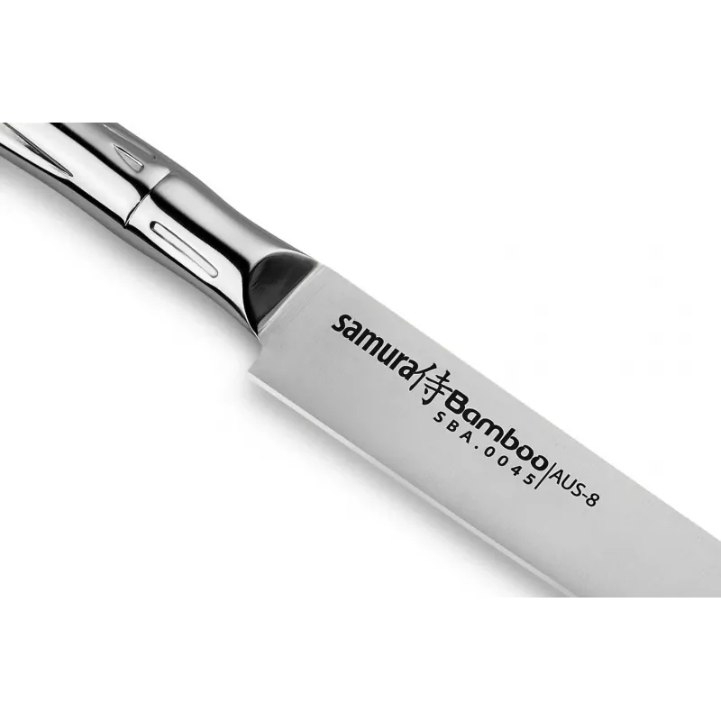 SAMURA Cuchillo de filetear Harakiri 200 mm acero inoxidable AUS-8, mango de ABS, acabado satinado