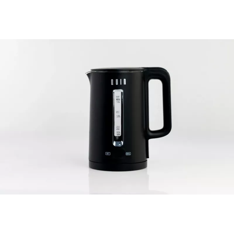 QUIN KTL-202 Hervidor eléctrico, 1,5 L, negro