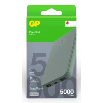 GP PowerBank B+ Series 5000 mAh verde musgo (GPPBB05BGYBSR523)
