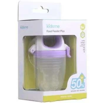 Kidsme Food Feeder Plus Dispositivo de alimentación para bebé desde 6 meses, lavanda