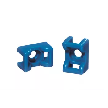 HellermannTyton Soporte para bridas, ETFE, azul (151-00653)