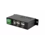 EXSYS EX-1594HMS Hub industrial USB 2.0 de 4 puertos con kit para carril DIN